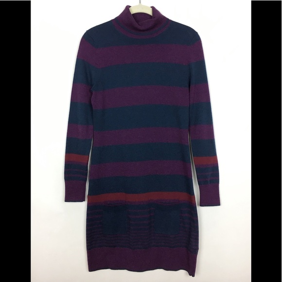 Brooks Brothers Dresses & Skirts - Brooks Brothers Turtleneck Striped Sweater Dress